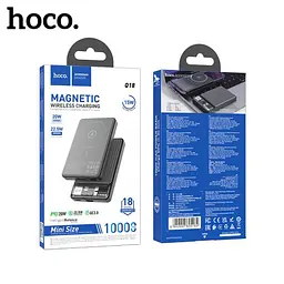 Універсальна мобільна батарея Hoco Q18 Tourer 22.5W fully compatible with magnetic fast charging 10000mAh чорний 6942007605182 - мініатюра 2
