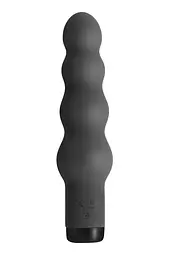 Вібратор S Pleasures Bullets Obsidian, чорний, у вигляді ряду кульок, 10 режимів, діаметр 4 см - мініатюра 2