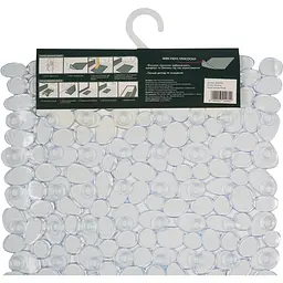 Килимок для ванної Eco Fabric Галька 68х34 см прозоро-білий (6834-001) - мініатюра 6