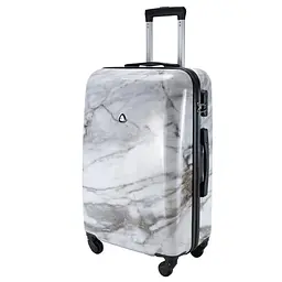 Валіза середня Semi Line 24 дюйми (M) дюйми (M) Polycarbonate/ABS-Plastic White Marble (T5731-2)
