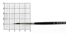 Пензель білка кругла Classic 3049R № 2 коротка ручка Kolos - мініатюра 2