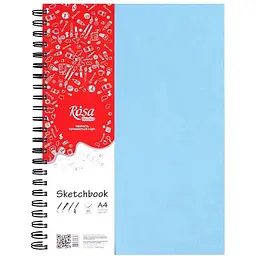 Блокнот на спіралі Rosa Studio A4 (21х29.7см) 100г/м2 80л блакитний