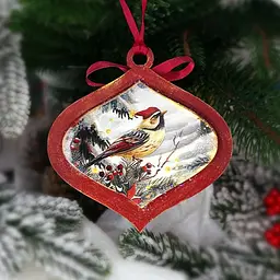 Творчий набір для створення 3-х ялинкових прикрас "Vintage Christmas" FDCKW-053 - мініатюра 5