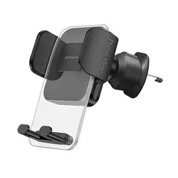 Автотримач для телефону Proove Crystal Clamp Plus, чорний, у решітку повітроводу, обертання на 360°, для 4.7' - 6.9'