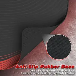 Ігровий килимок Attack Shark CM02 / 40*45 см / Black Red - мініатюра 8