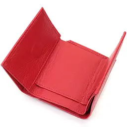 Компактне жіноче портмоне з монетницею із натуральної шкіри ST Leather 22729 червоне - мініатюра 9