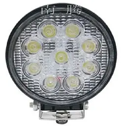 Додаткова LED фара Лідер 27W (3W x 9) 10-30V Ø 115 x 55 mm Далекий (05-27W Yellow) 1 шт.