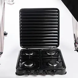 Газова плита настільна Sokany SK-6004-Black 4 конфорки Чорний - мініатюра 3