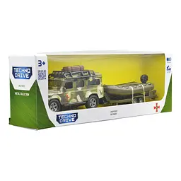 Ігровий набір TechnoDrive Land Rover Defender Military з човном (520191.270) - мініатюра 12