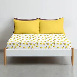 Простирадло Cosas на резинці 90х200 icecream yellow, жовтий (IcecreamYellow_90x200x20) - мініатюра 3