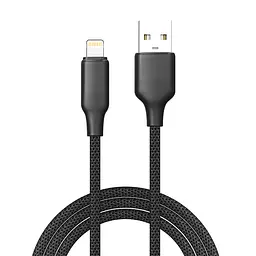 Кабель ColorWay USB - Lightning (M/M), TPE embossed, 3А, 1 м, Чорний (CW-CBUL101-BK) - мініатюра 3