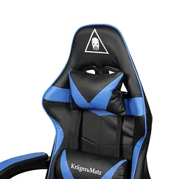 Крісло геймерське Kruger & Matz GX-150 з підставкою для ніг Black/Blue - мініатюра 3