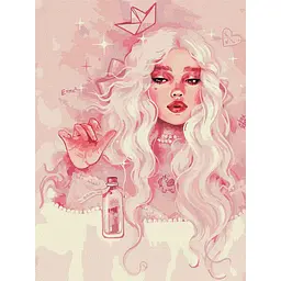 Картина за номерами "Прекрасна принцеса" ©lesya_nedzelska_art Ideyka KHO8311 30х40 см