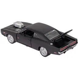 Машинка Rastar 1970 Dodge Charger R/T 1:36 Чорний - мініатюра 5
