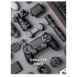 Зошит Student A5 48 аркушів у клітинку на скобі Creative Space (A5-048-5254K)