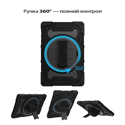 Чохол до планшета BeCover Horizontal handle Samsung Galaxy Tab A11 Plus SM-X236B 11.0" Black (713941) - мініатюра 3