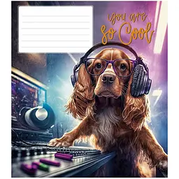 Зошит учнівський Школярик You are so cool, у клітинку, 18 аркушів, ВД-лак, 25 шт. (018-3241K) - мініатюра 5