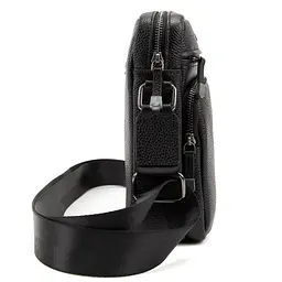 Чоловічий месенджер з натуральної шкіри флотар Tavinchi TV-SM8-1022A-FL чорний - мініатюра 4