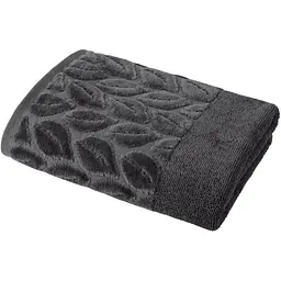 Рушник махровий Soho Leaves 50х90 см Dark Gray (50*90 Leaves Dark Gray)