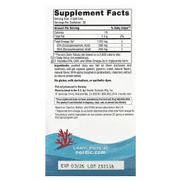 Омега для підлітків Nordic Naturals Ultimate Omega 2X Teen зі смаком полуниці 60 міні капсул - мініатюра 3