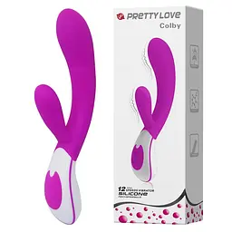 Вібратор-кролик Pretty Love Colby Vibrator 21.5 см фіолетовий - мініатюра 2