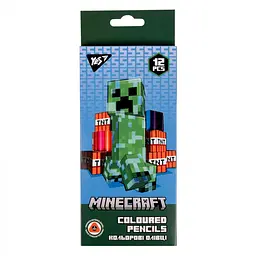 Олівці кольорові YES 12 кольорів "Minecraft"
