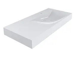 Умивальник Miraggio VIOLA 1000 R (8813427) Miramarble, Глянцевий, Накладний/Підвісний/Врізний, Білий