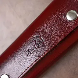 Добротна шкіряна ключниця Shvigel 16532 бордова - мініатюра 8