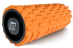 Масажний ролик EasyFit Grid Roller 33 см v.1.1 міцний масажер (помаранчевий)