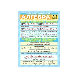 Шпаргалка шкільна "Алгебра 7-11 клас" 10112015