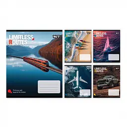 Набір зошитів Yes Limitless Routes клітинка 24 аркуші 20 шт 769036