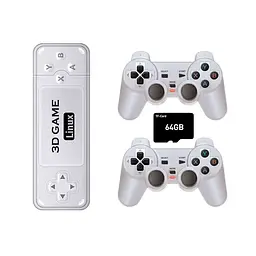 Ігрова приставка геймстик консоль Powkiddy Boyhom Y6 3D Linux Game Stick 64GB S905X2 + 10400 відеоігор - мініатюра 2