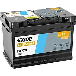 Автомобільний акумулятор EXIDE Premium Carbon Boost 2.0 6СТ-77Ah АзЕ 760A (EN) EA770