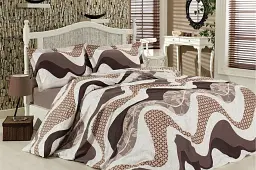 Комплект постільної білизни TAG Tekstil R6958 begie