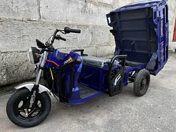 Вантажний електроскутер-самоскид триколісний CROSSER Cargo 13"  (1500W 60V, 45Ah) Синій - мініатюра 7