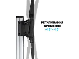 Підлогова стійка OfficePro TVS455 37-86 Silver - мініатюра 9