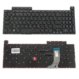 Клавіатура для ноутбука ASUS (G731GD, G731GT, G731GU) rus, black, без фрейму, підсвічування клавіш (RGB Per-Key) (ОРИГІНАЛ)