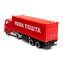 Автомодель колекційна Фура Нова Пошта TechnoDrive 250416CG масштаб 1:64 - мініатюра 3