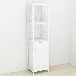 Етажерка 3/34 Ferrum-decor Серії Конект з тумбою 144x34x28 Білий ДСП (FRD-104428)