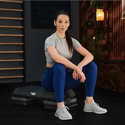 Степ платформа Trex Sport TX-038PAS до аеробіки 3-рівнева чорна - мініатюра 8