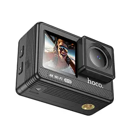 Екшн-камера Hoco DV102 4K anti-shake sports Black - мініатюра 6