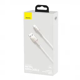 Кабель Baseus Cafule Series Metal Cable USB to Type-C 66W 2m CAKF000202 White - мініатюра 3