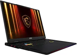 MSI Ноутбук MSI Raider 18 HX AI A2XWIG-251UA 18" UHD+, Intel U9-285HX, 64GB, F2TB, NVD5080-16, W11, чорний - мініатюра 3