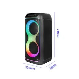 Портативна колонка HAVIT SQ149BT 100W RGB Black HAVIT (28803-000) - мініатюра 12
