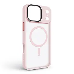 Чехол для Apple iPhone 17 Pro Max, Uniq MagCase, розовый, противоударный, панель-накладка с MagSafe, ударопрочный TPU+PC, с магнитом MagSafe, поддержка полноценной беспроводной зарядки, ArmorStandart (ARM86273) - мініатюра 2