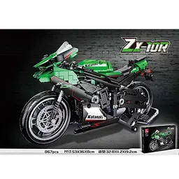 Конструктор A-Toys Мотоцикл 867 деталей 91023 - мініатюра 2