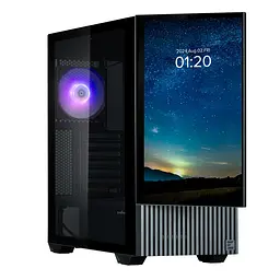 Корпус Zalman Z10 DS без БЖ 2xUSB3.0 1хUSB Type-C 2х120мм 1x120мм ARGB TG Side Panel ATX Monitor чорний