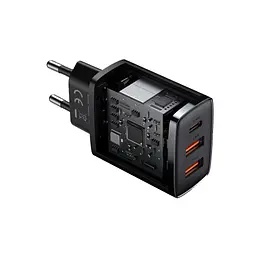 Зарядний пристрій Baseus Compact швидке заряджання 2xUSB-A + 1xUSB-C (CCXJ-E01) - мініатюра 4