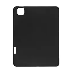 Силіконовий чохол для планшета Apple iPad Pro 11 (2020)/Pro 11 (2021)/Pro 11 (2022) A2435/A2761/A2762, Matte Slim Fit with Pen, чорний, протиударний бампер, накладка, слот під стилус, виступає над камерою і дисплеєм, 11 дюймів - мініатюра 2