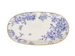 Набір блюд Alba ceramics Butterfly 3 шт. білий з синім (769-005) - мініатюра 3